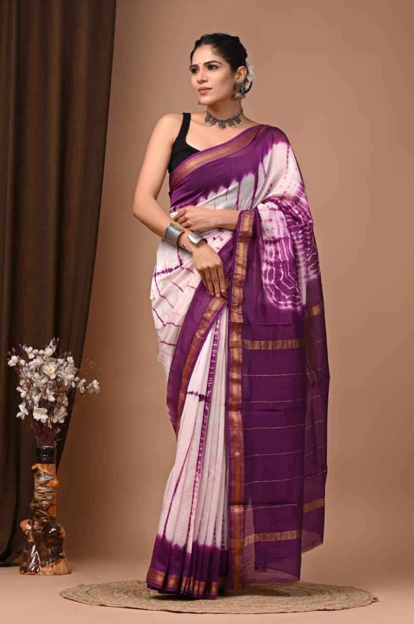 Elegant Maheshwari Silk Saree