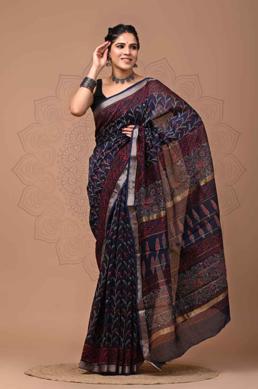Elegant Maheshwari Silk Saree