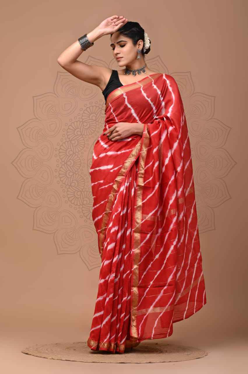 Elegant Maheshwari Silk Saree