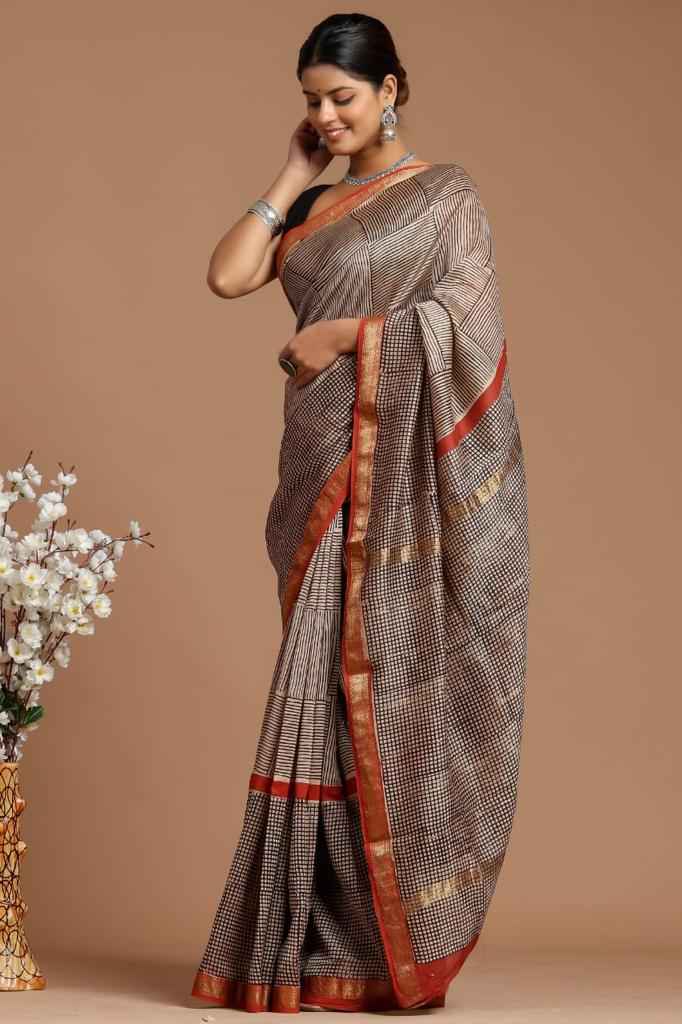 Elegant Maheshwari Silk Saree