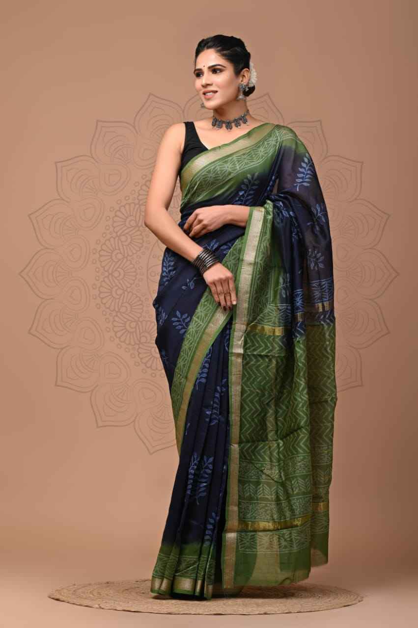 Elegant Maheshwari Silk Saree