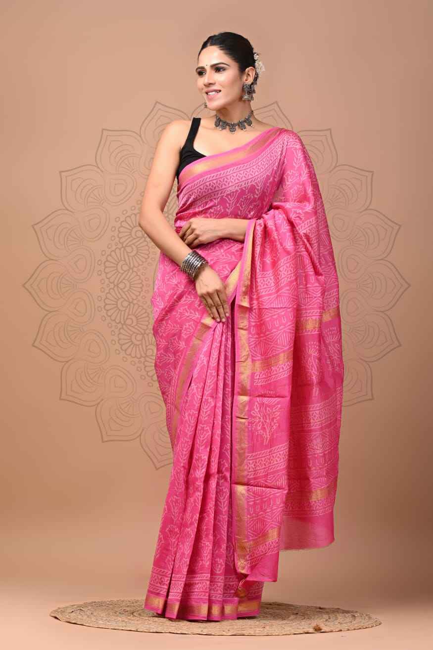 Elegant Maheshwari Silk Saree