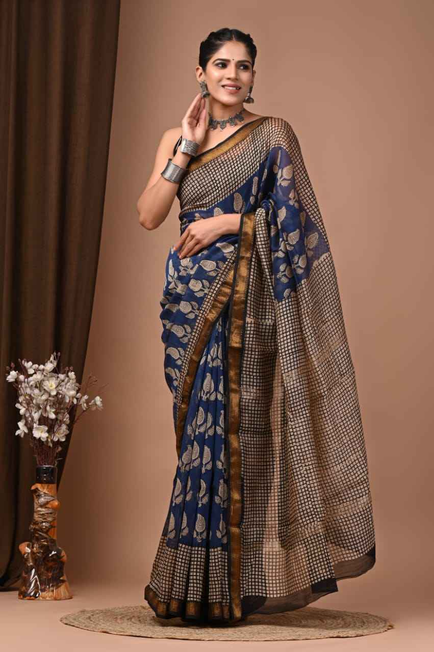 Elegant Maheshwari Silk Saree