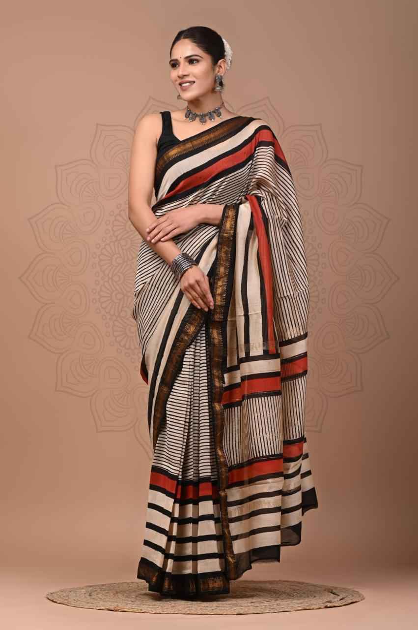 Elegant Maheshwari Silk Saree
