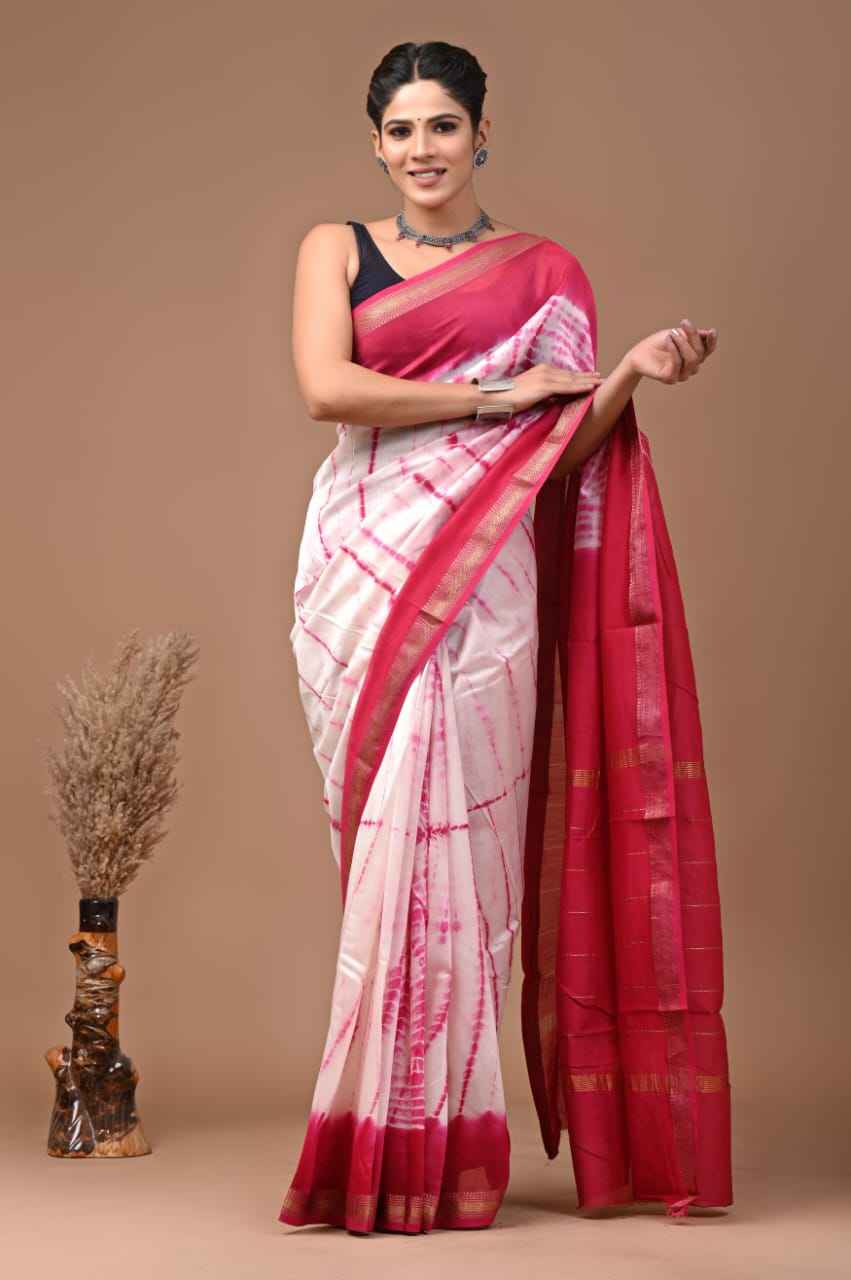 Elegant Maheshwari Silk Saree