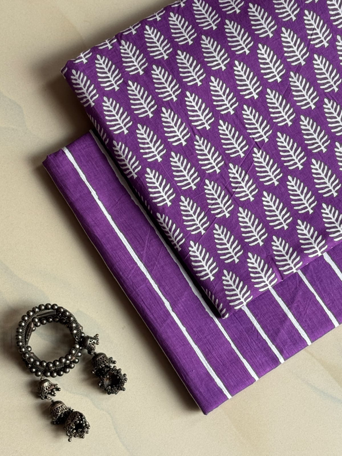 Hand Block Printed Pure Cotton Combo Set