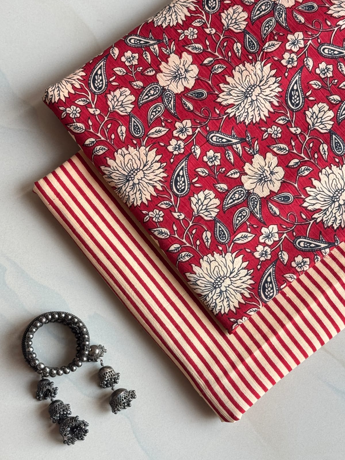 Hand Block Printed Pure Cotton Combo Set