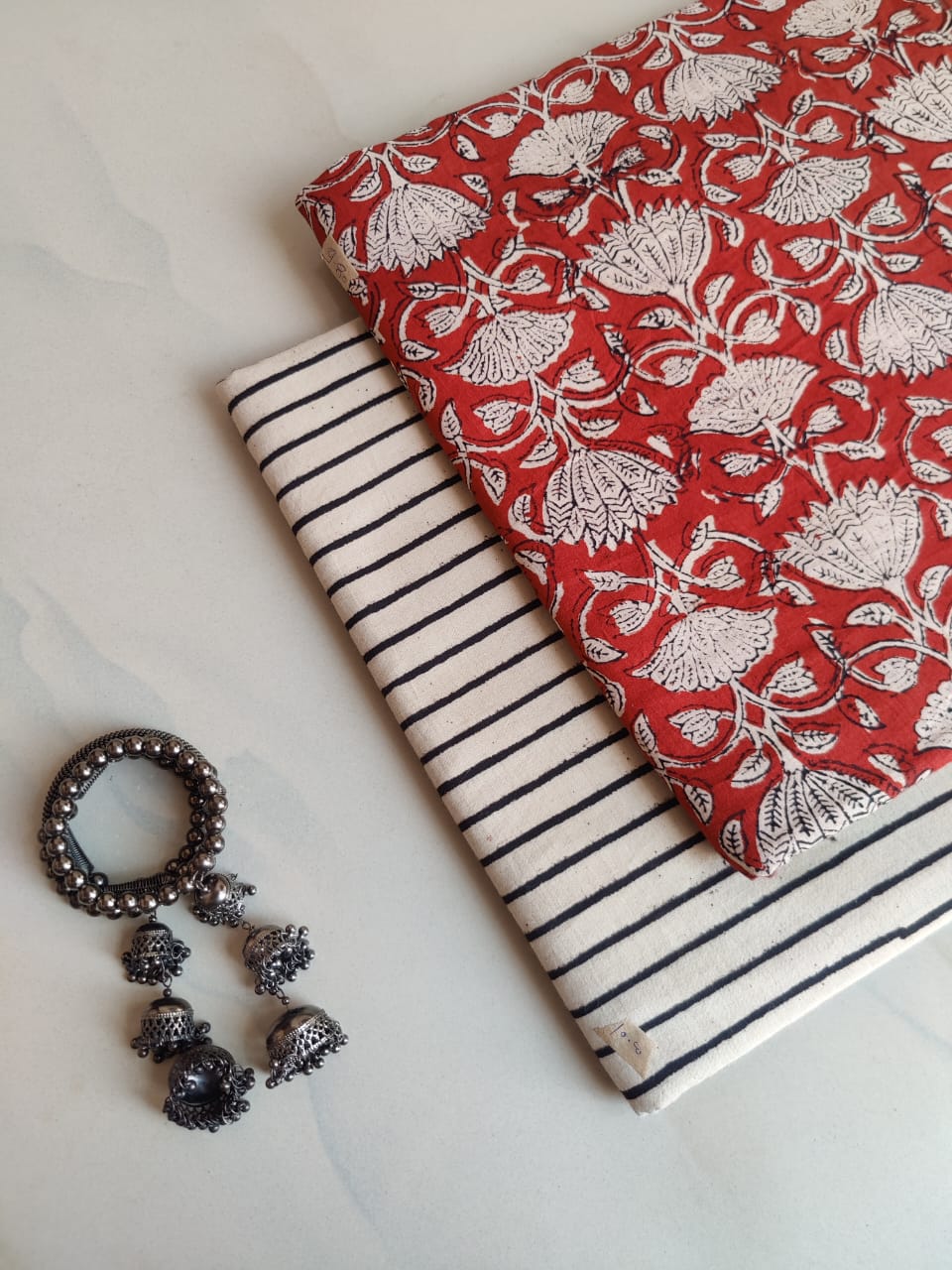 Hand Block Printed Pure Cotton Combo Set