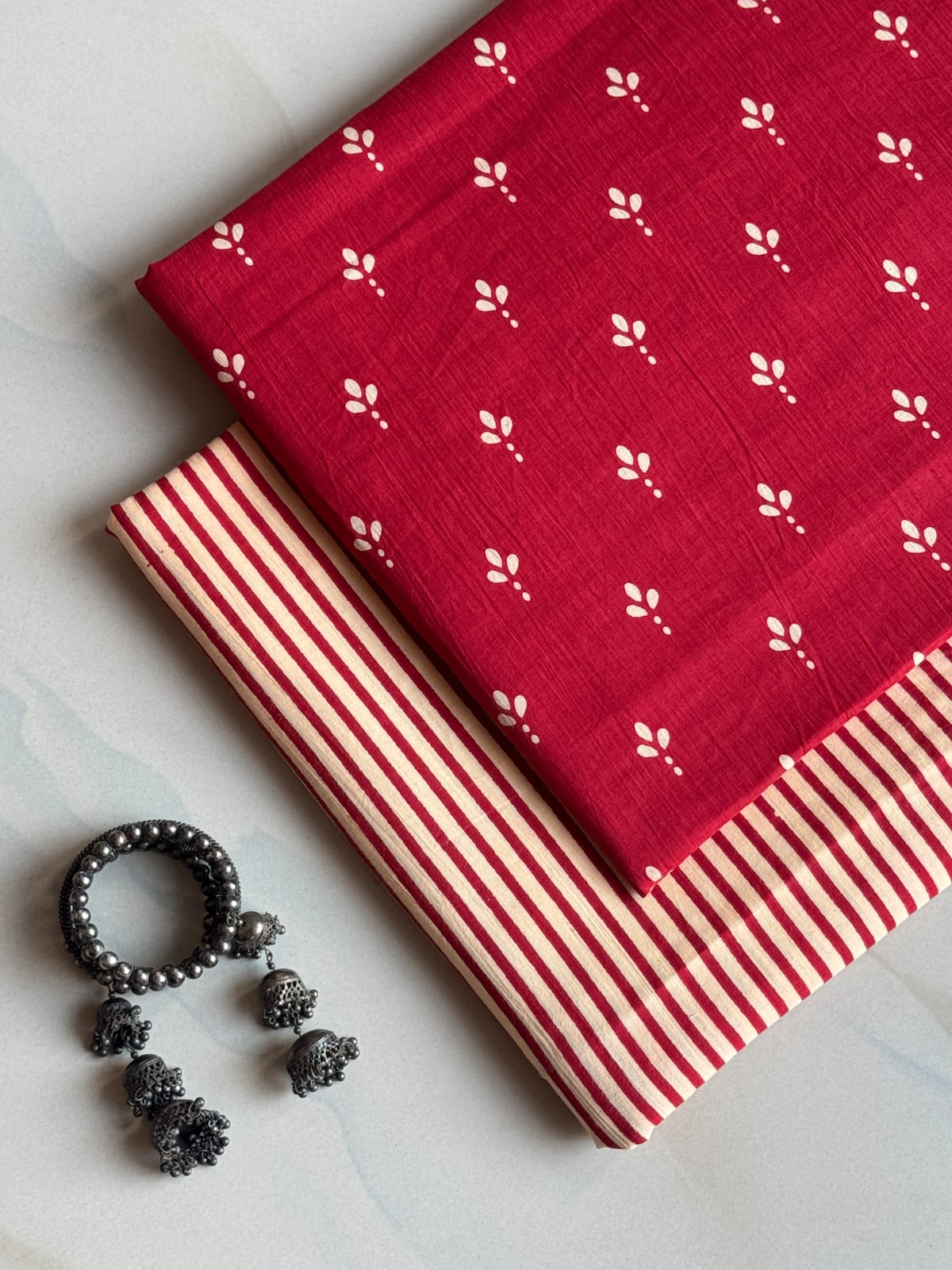 Hand Block Printed Pure Cotton Combo Set