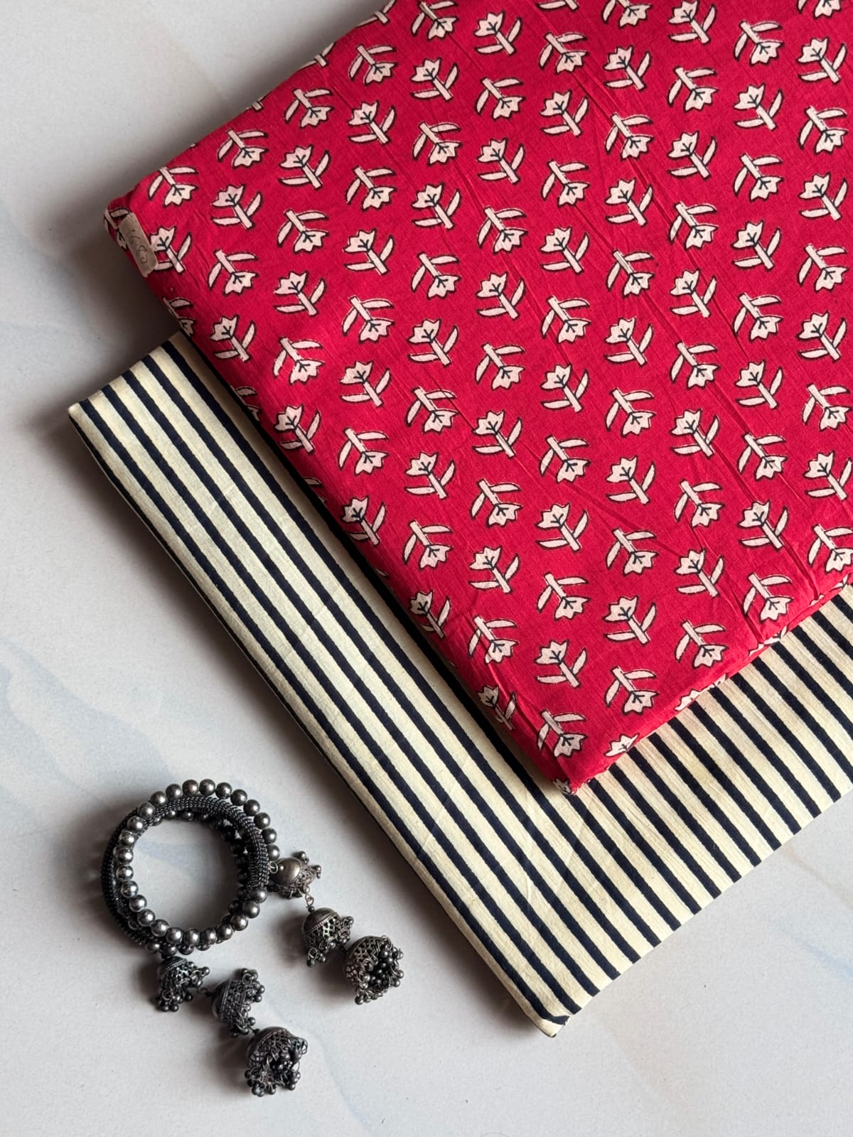 Hand Block Printed Pure Cotton Combo Set