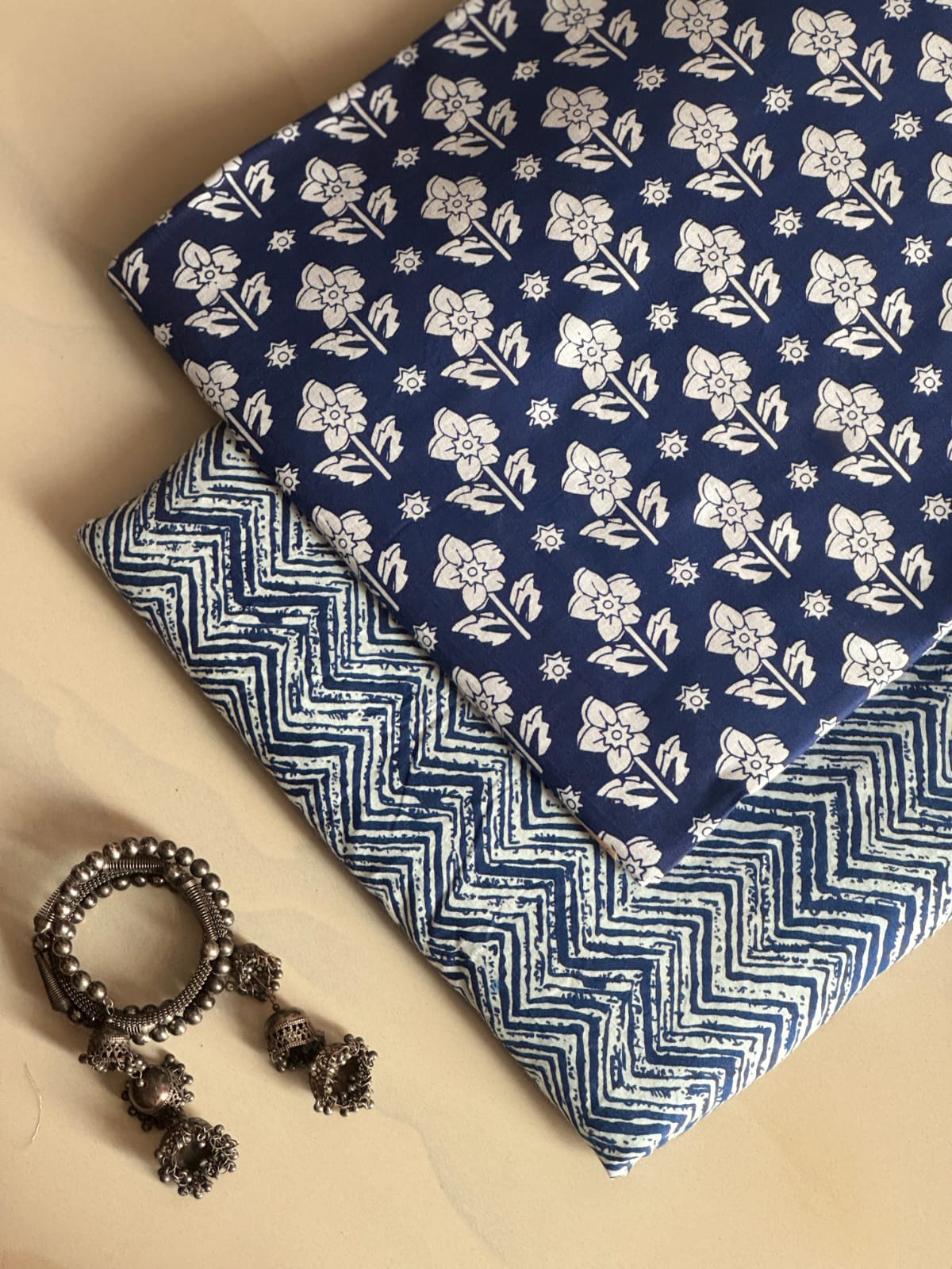 Hand Block Printed Pure Cotton Combo Set