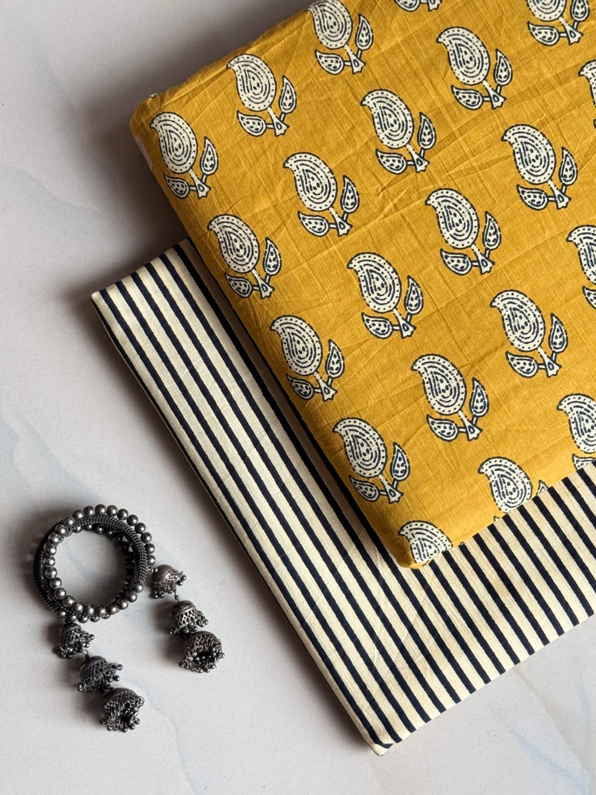 Hand Block Printed Pure Cotton Combo Set