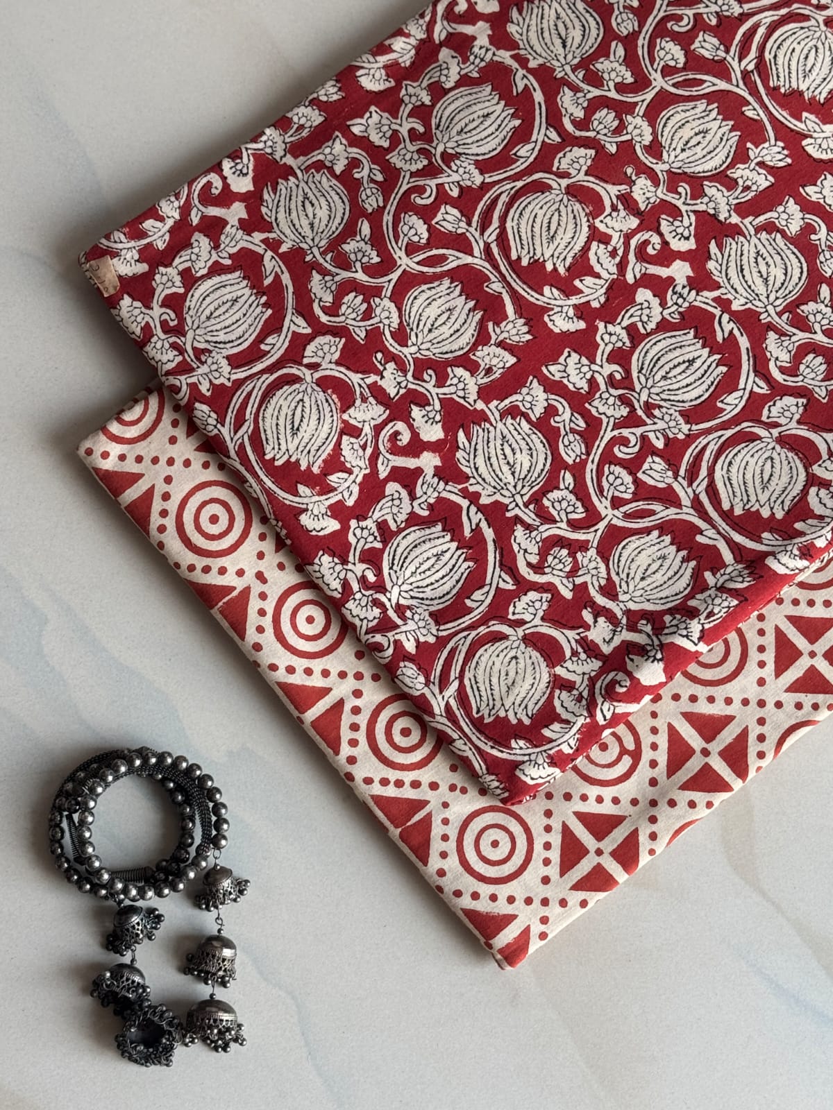 Hand Block Printed Pure Cotton Combo Set