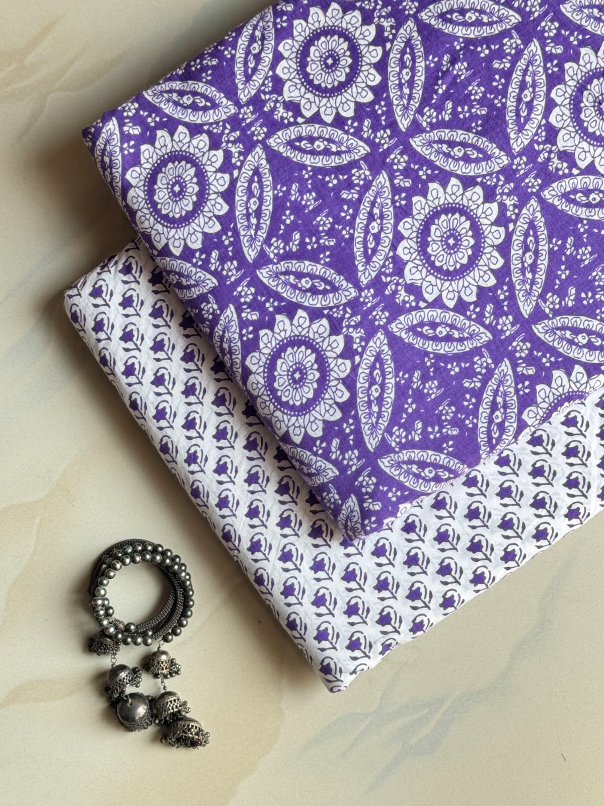 Hand Block Printed Pure Cotton Combo Set
