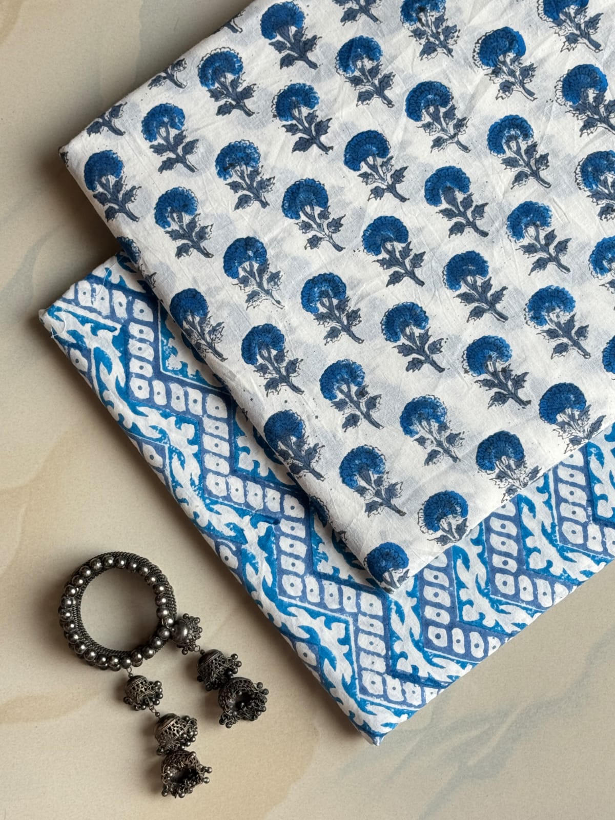 Hand Block Printed Pure Cotton Combo Set