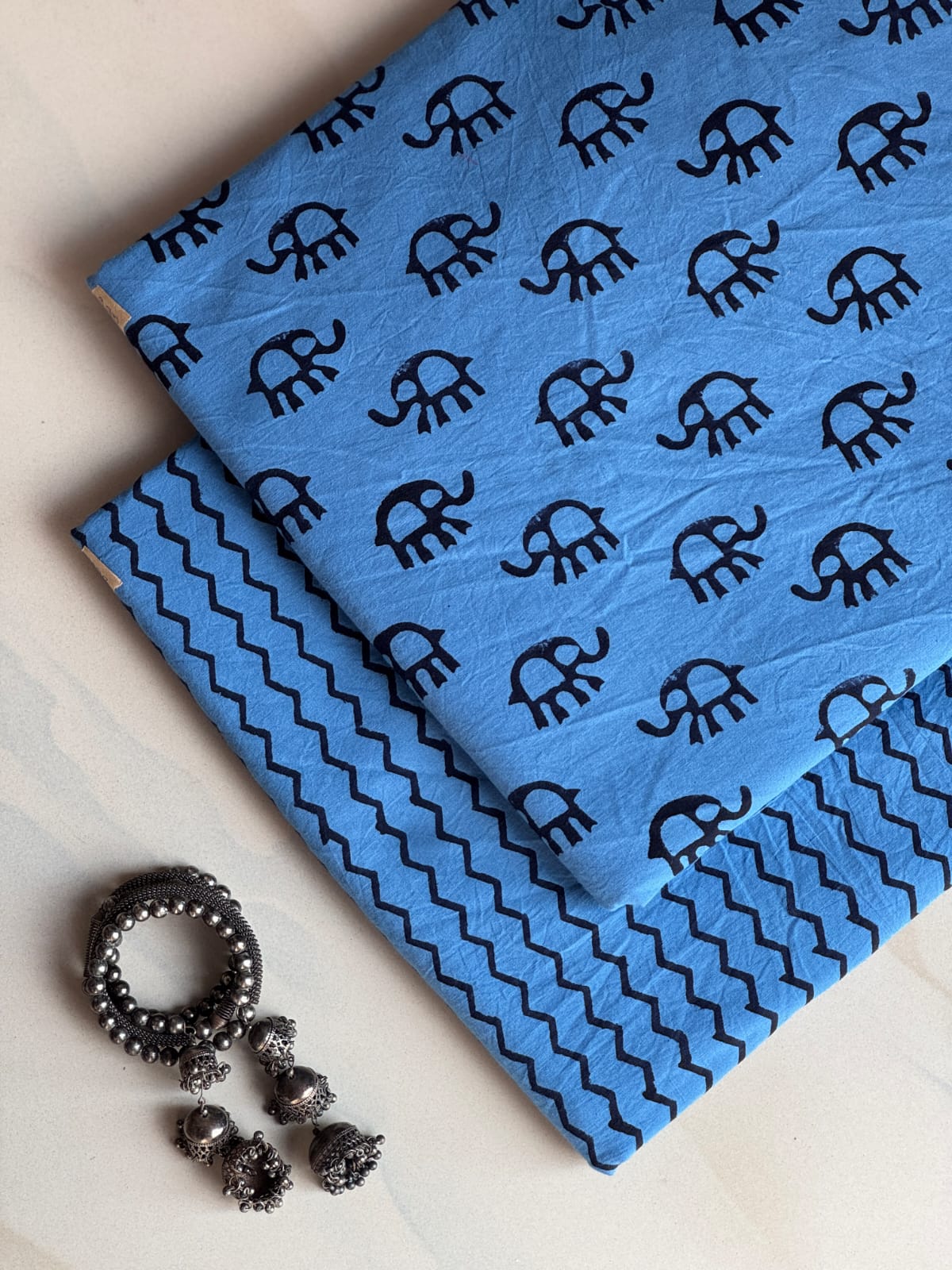 Hand Block Printed Pure Cotton Combo Set