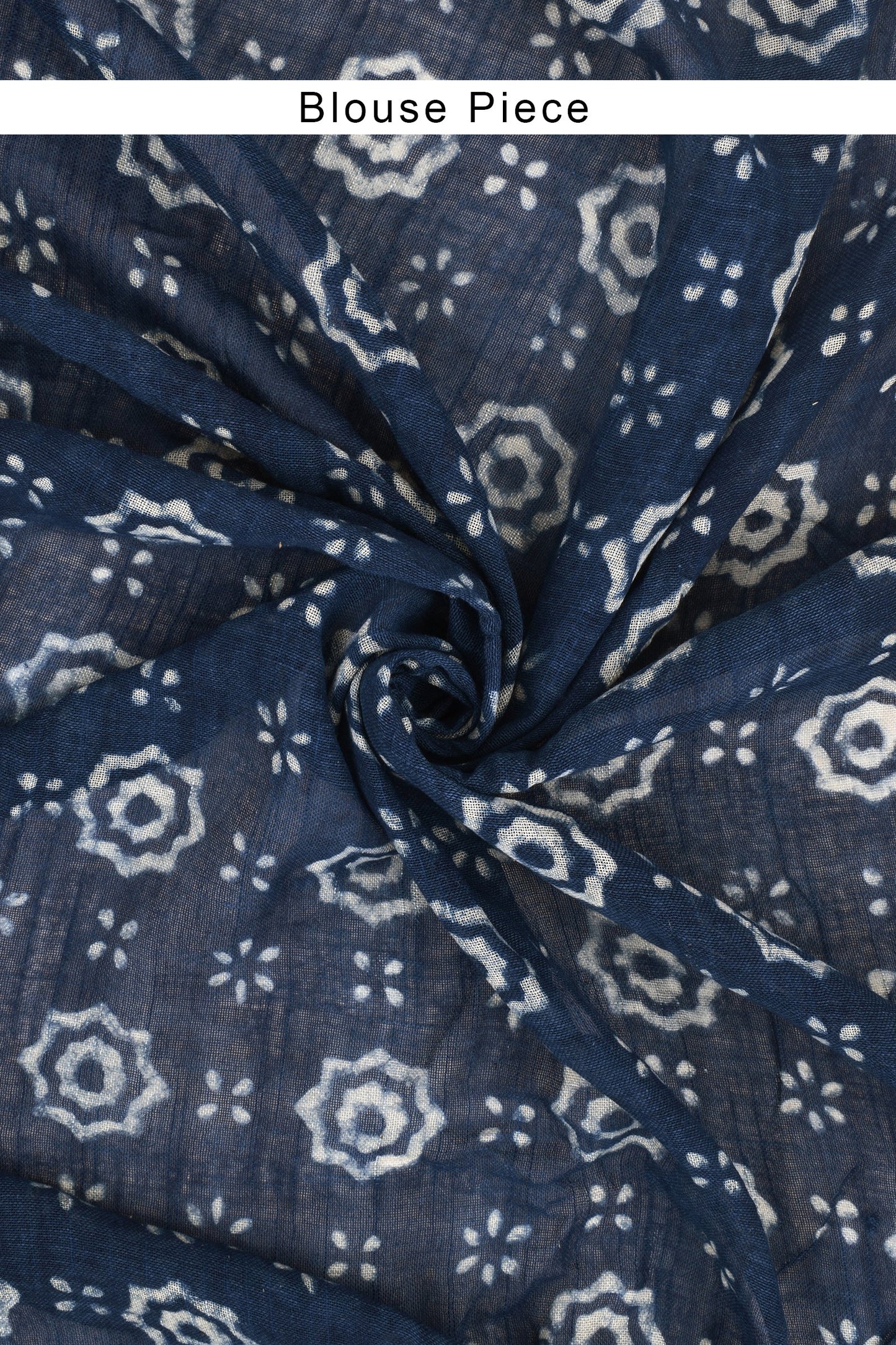 Heritage Shaniya Indigo Linen Saree with Blouse Piece