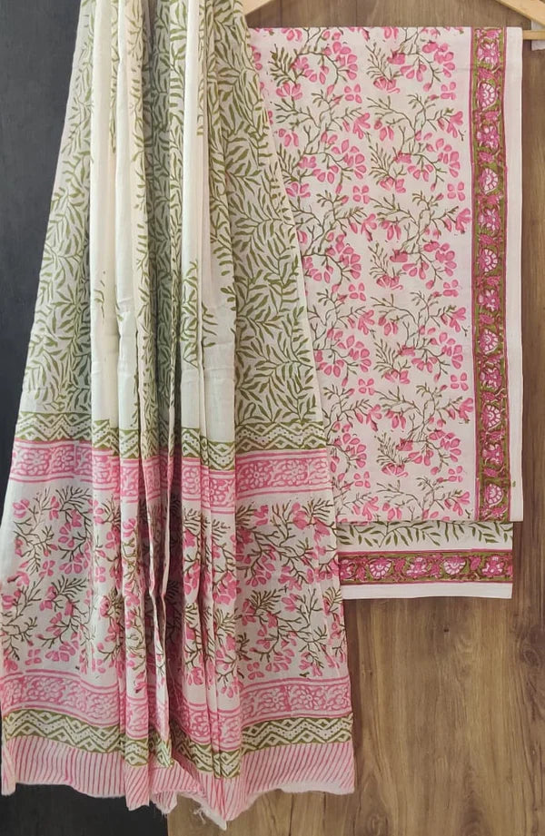 Cotton Suits with Cotton Dupatta