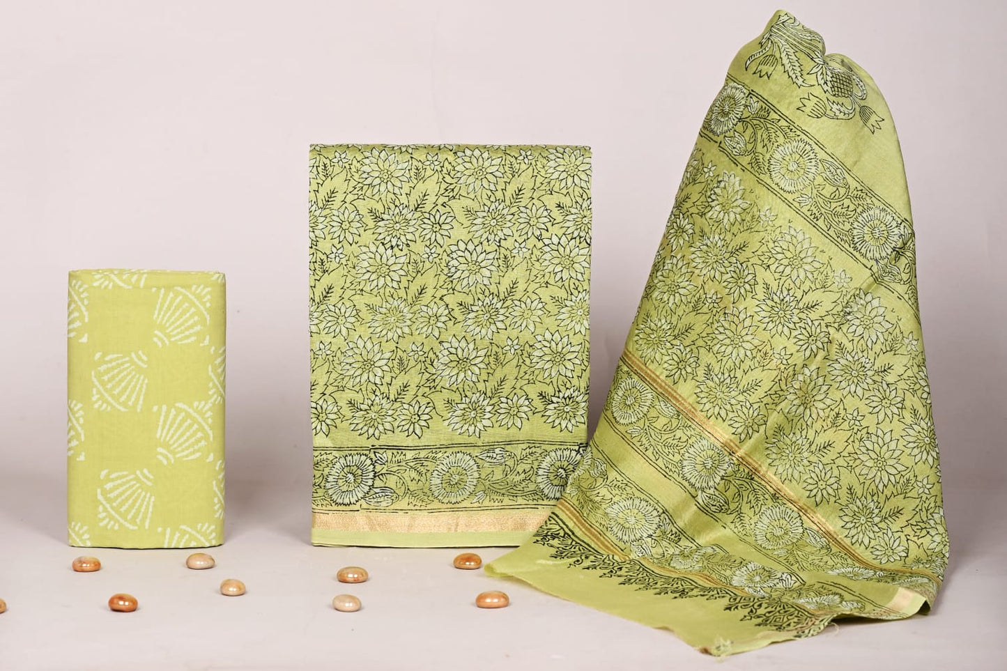 Chanderi Silk Suit Set