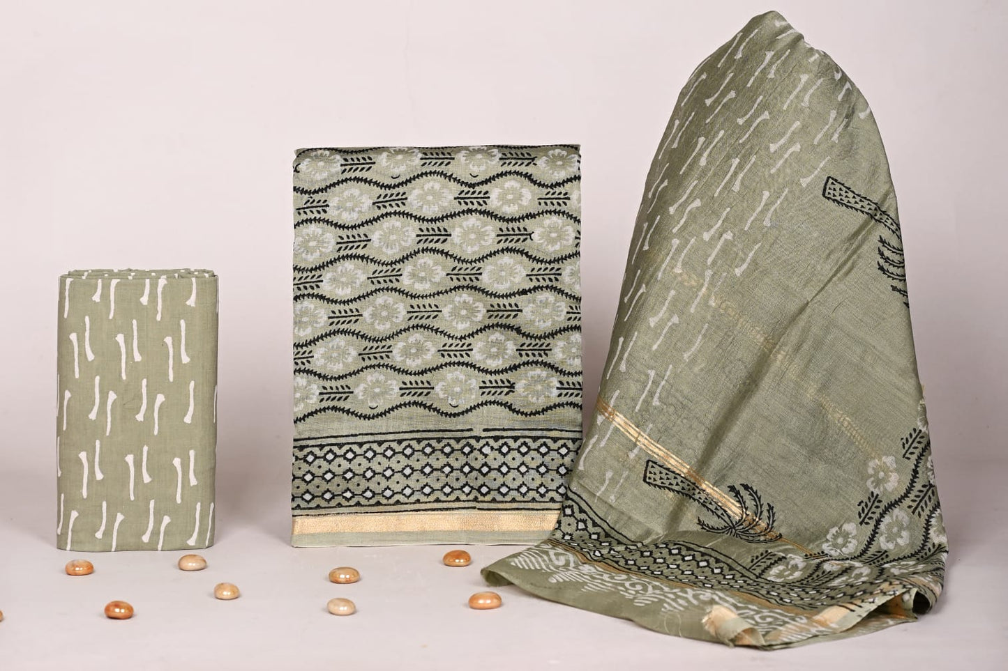 Chanderi Silk Suit Set