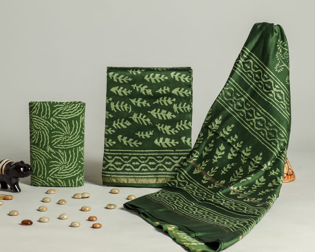 Chanderi Silk Suit Set