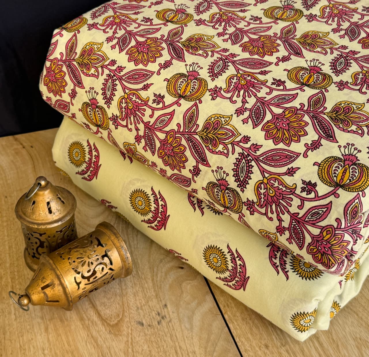 Jaipuri Printed Cotton Dress Material Set for Women