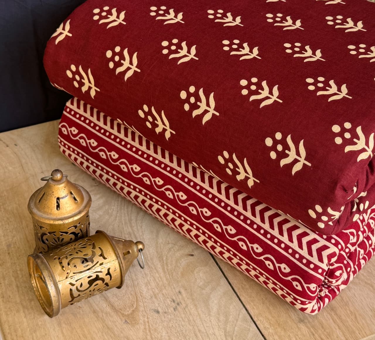 Jaipuri Printed Cotton Dress Material Set for Women