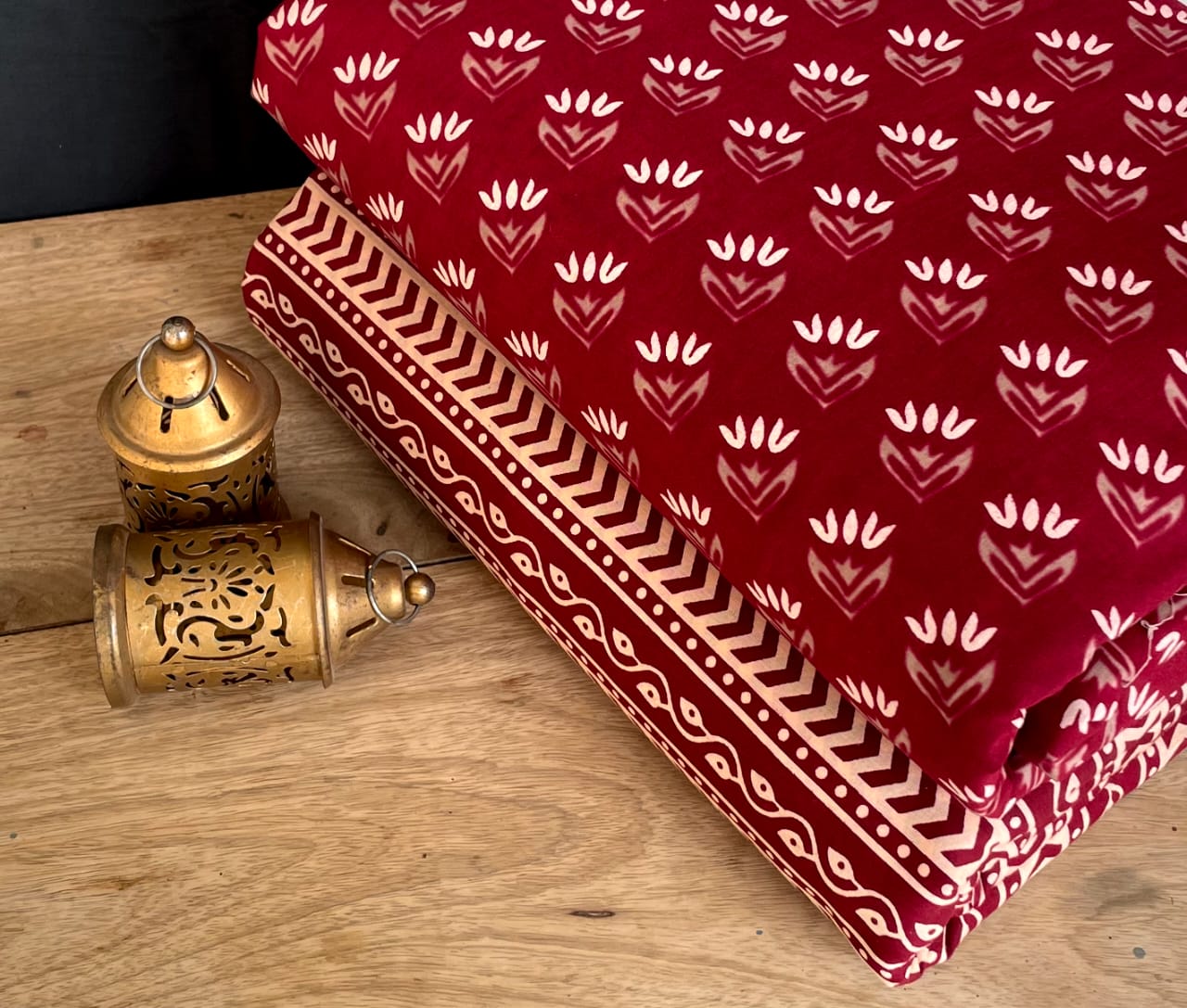 Jaipuri Printed Cotton Dress Material Set for Women