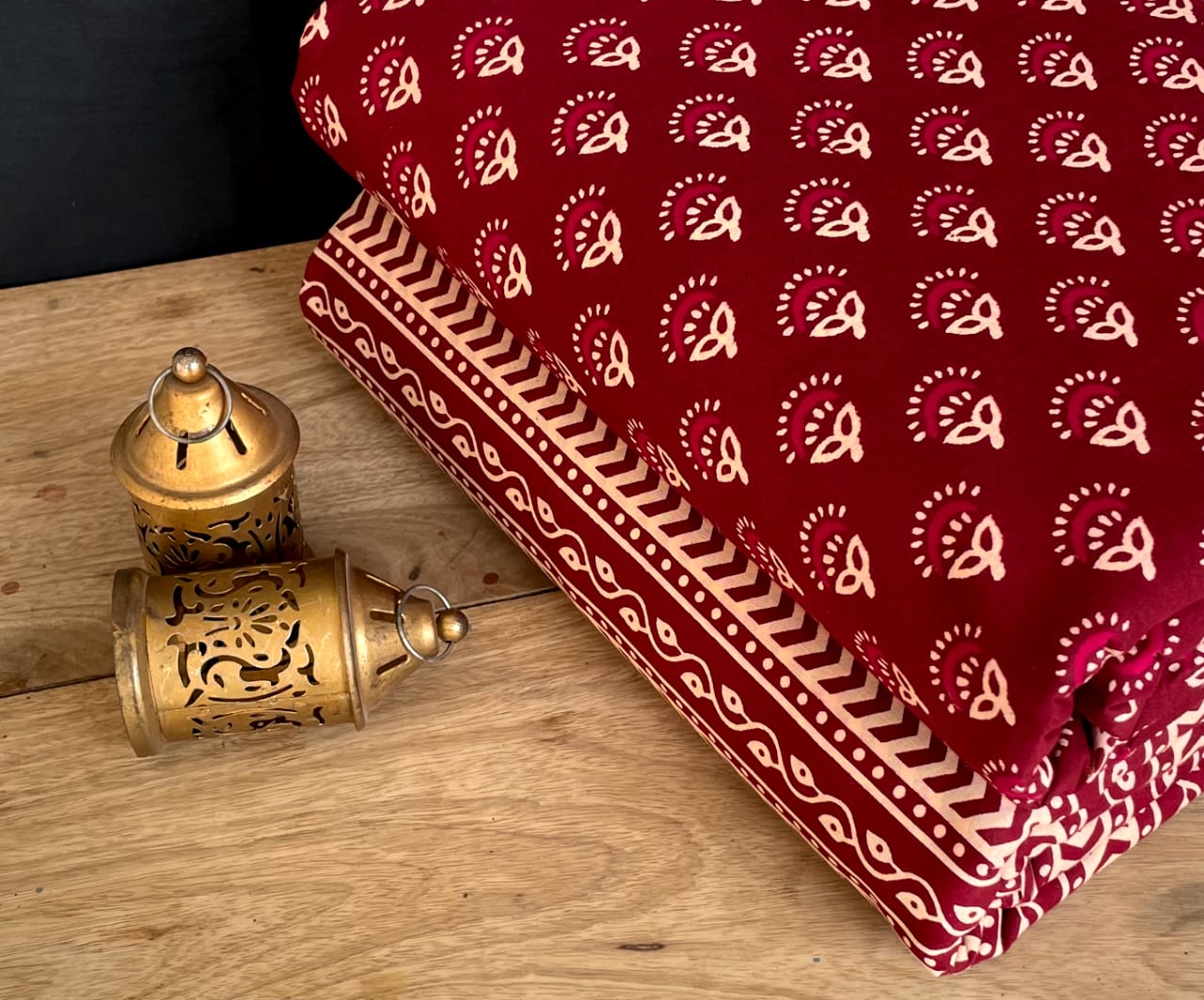 Jaipuri Printed Cotton Dress Material Set for Women