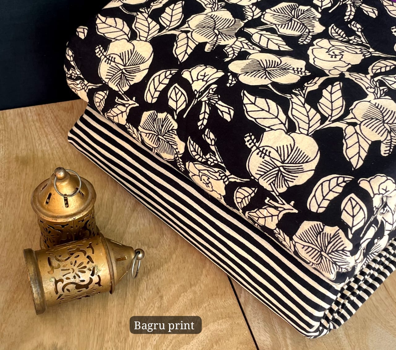 Jaipuri Printed Cotton Dress Material Set for Women