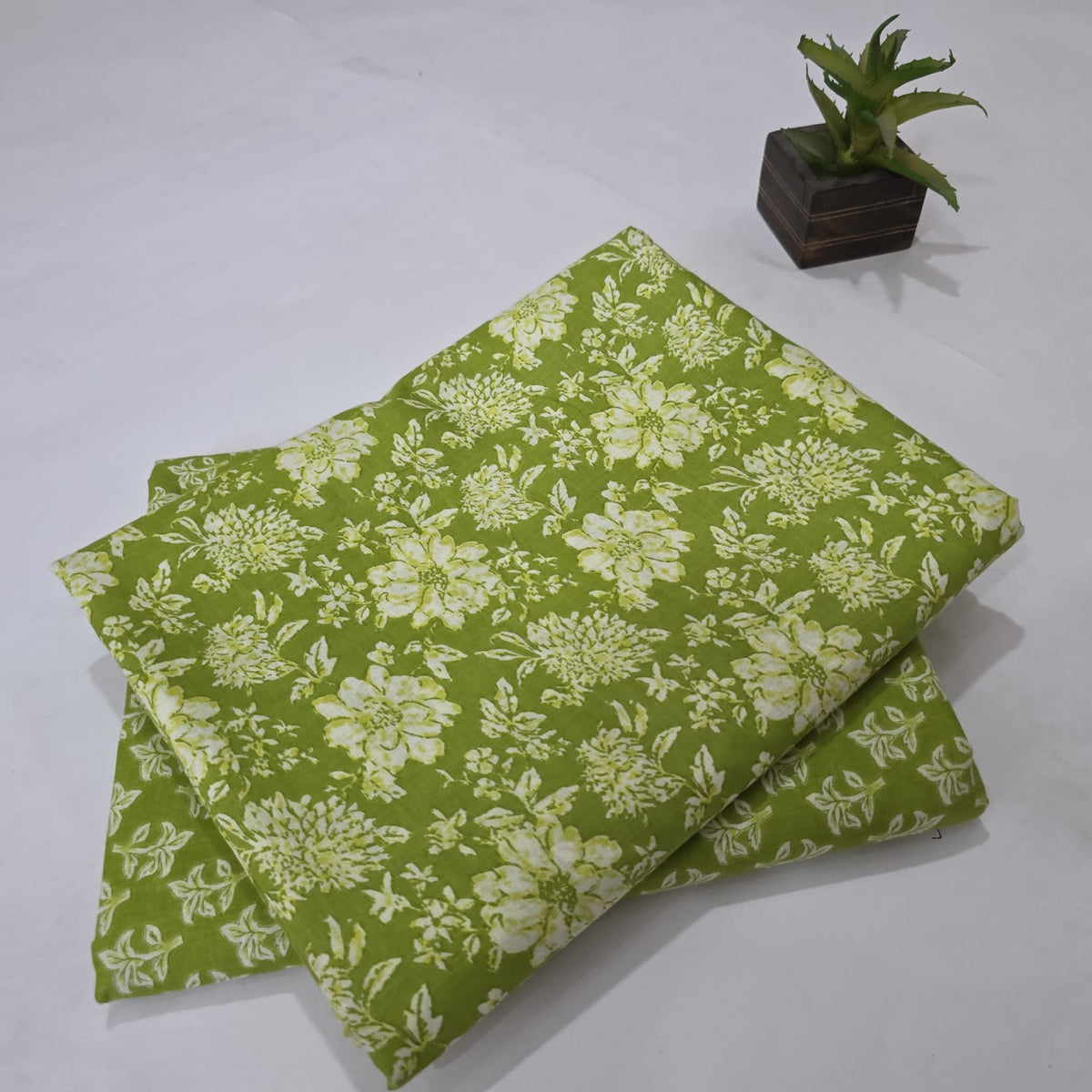 Floral Hand Block Printed Cotton Kurta Set