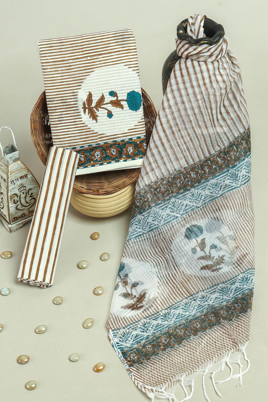 Kota Doriya Dupatta Cotton Suit Set
