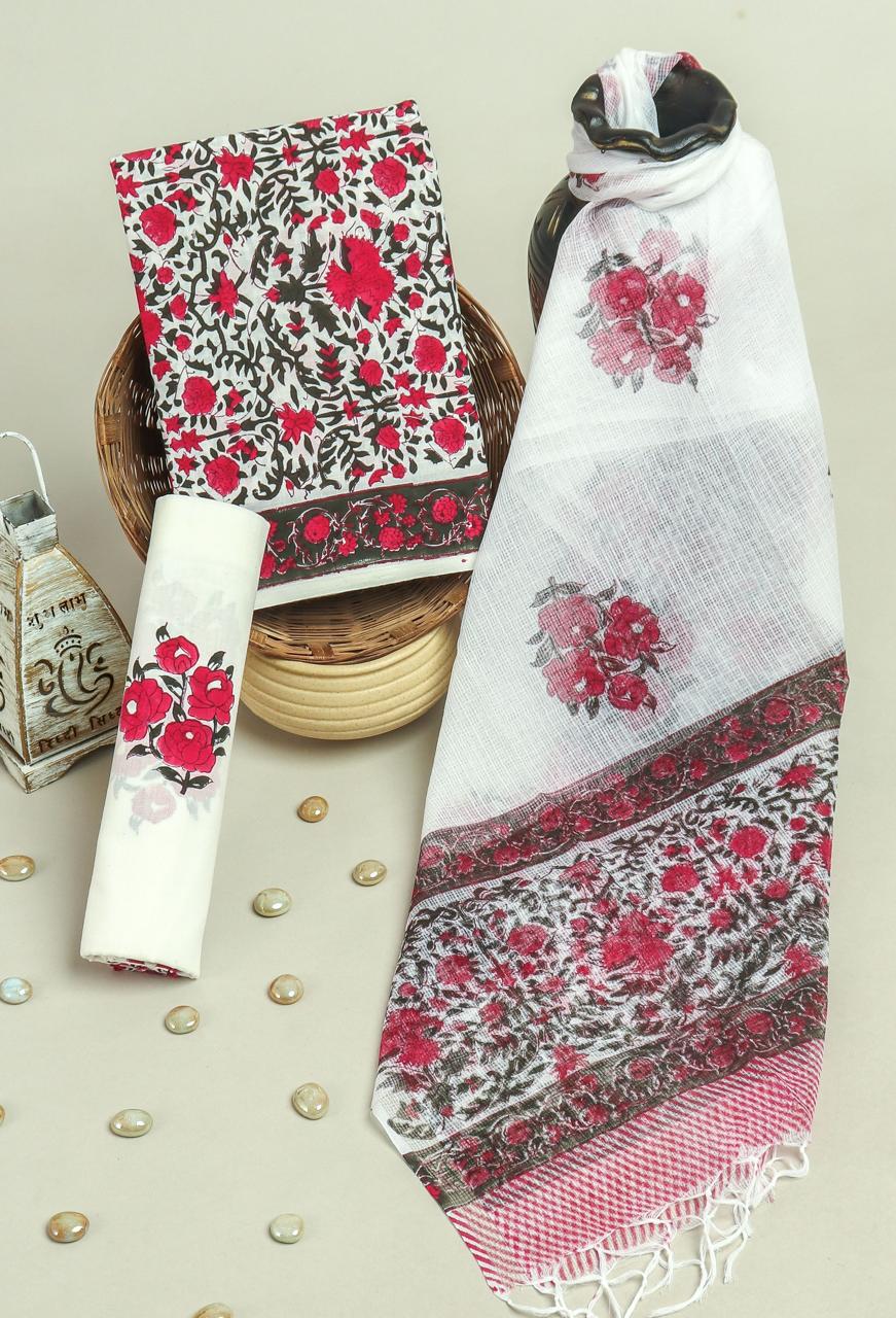 Kota Doriya Dupatta Cotton Suit Set