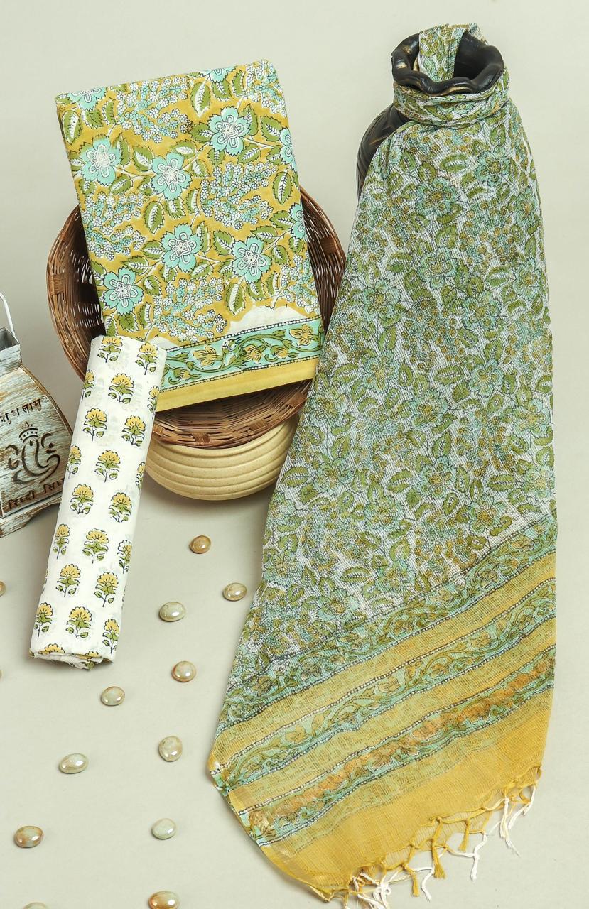 Kota Doriya Dupatta Cotton Suit Set