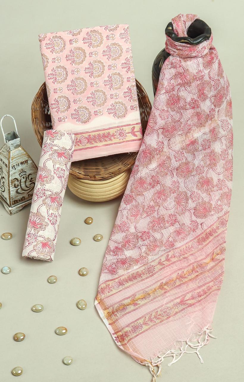 Kota Doriya Dupatta Cotton Suit Set