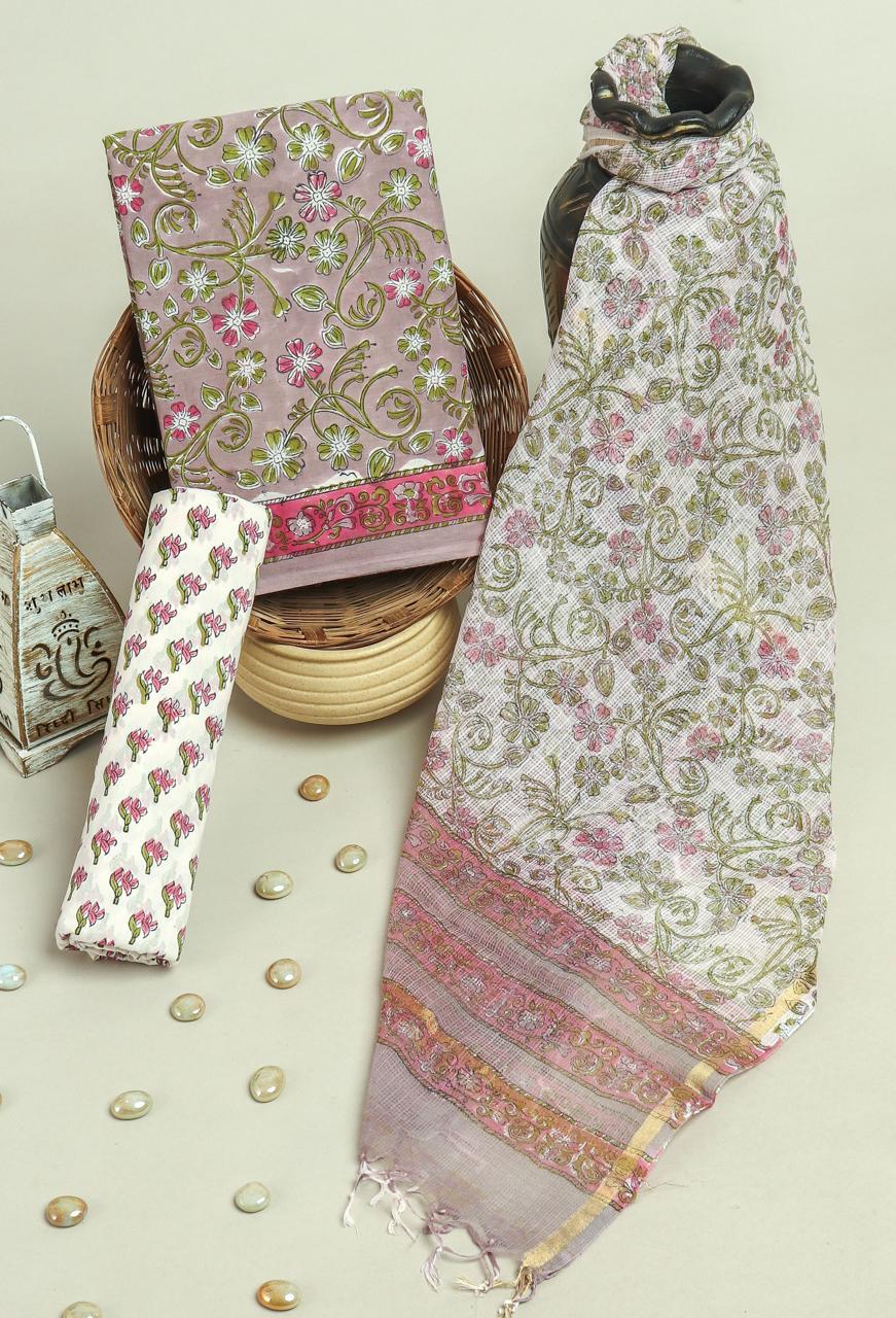 Kota Doriya Dupatta Cotton Suit Set
