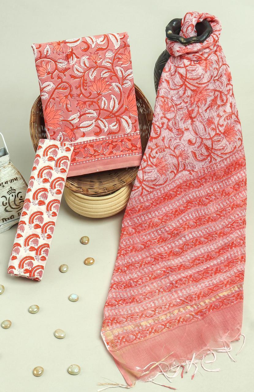 Kota Doriya Dupatta Cotton Suit Set