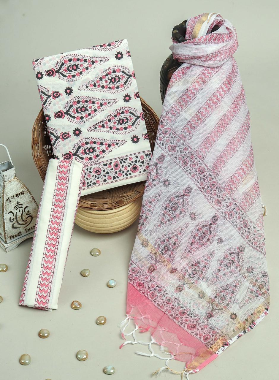 Kota Doriya Dupatta Cotton Suit Set