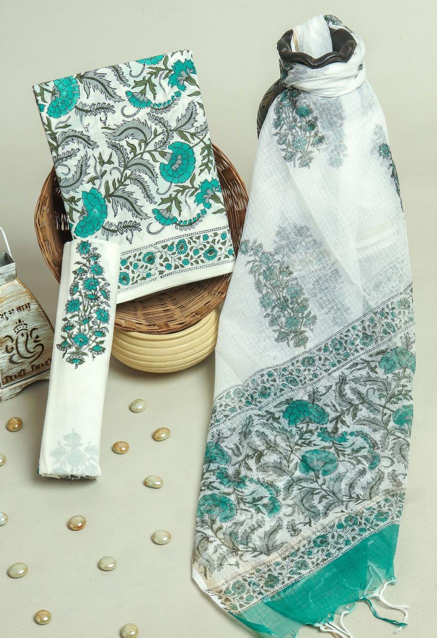 Kota Doriya Dupatta Cotton Suit Set