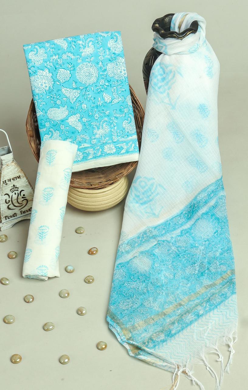 Kota Doriya Dupatta Cotton Suit Set