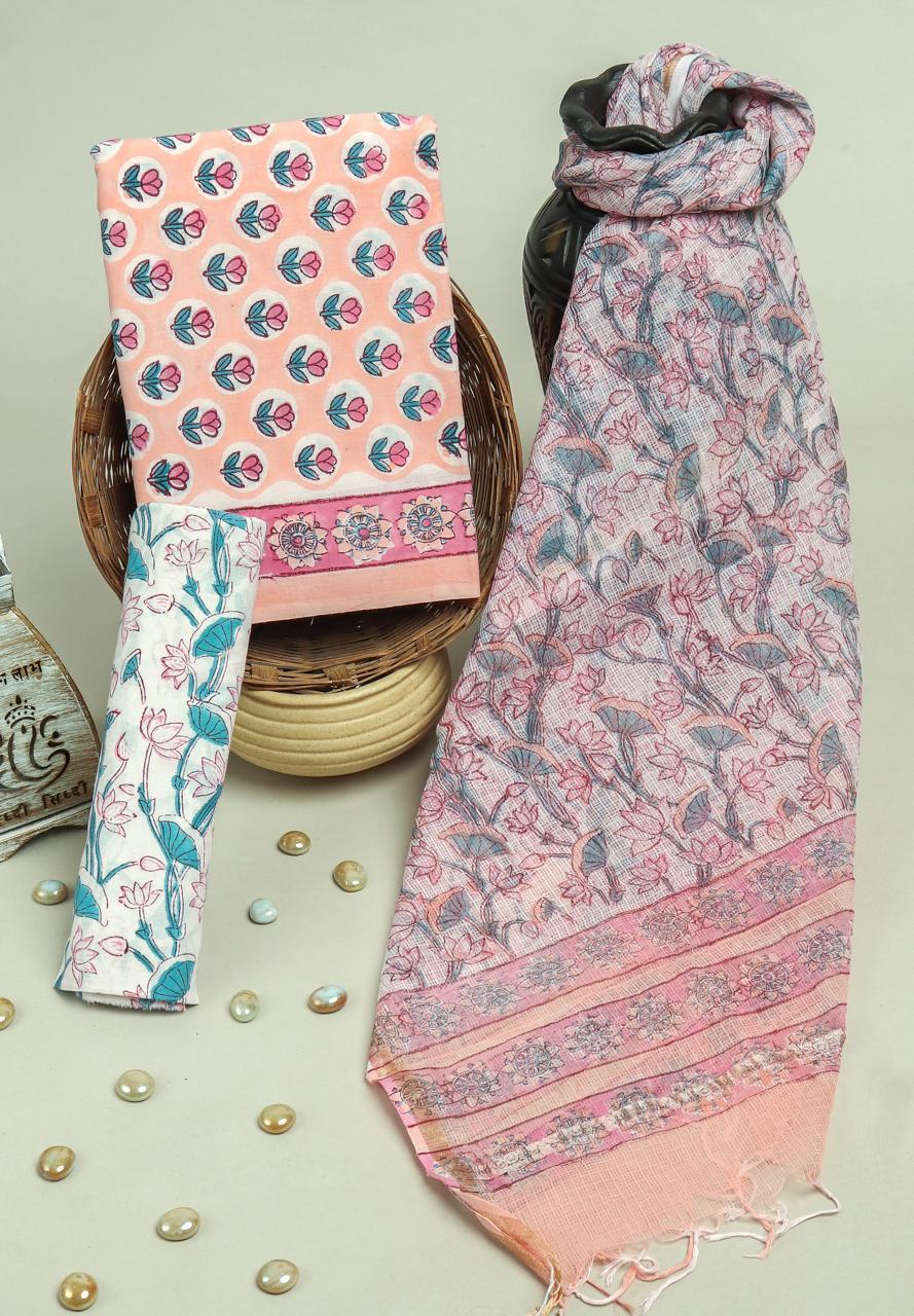 Kota Doriya Dupatta Cotton Suit Set