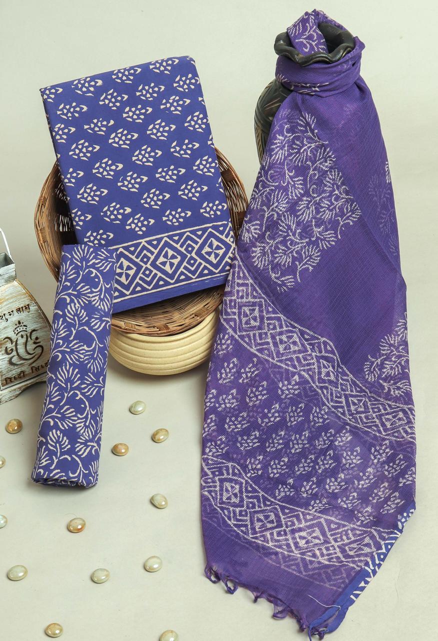 Kota Doriya Dupatta Cotton Suit Set