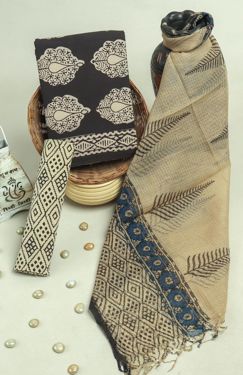 Kota Doriya Dupatta Cotton Suit Set