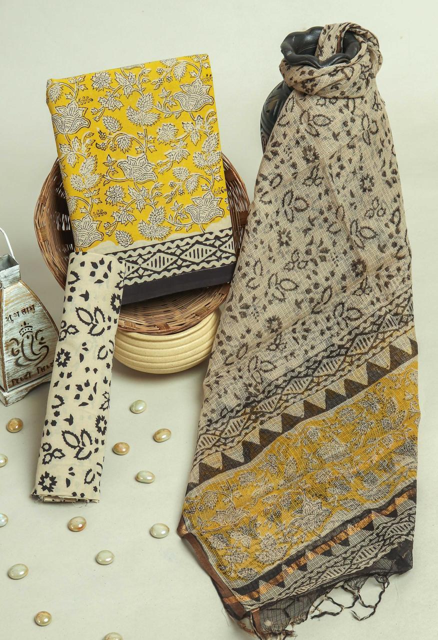 Kota Doriya Dupatta Cotton Suit Set