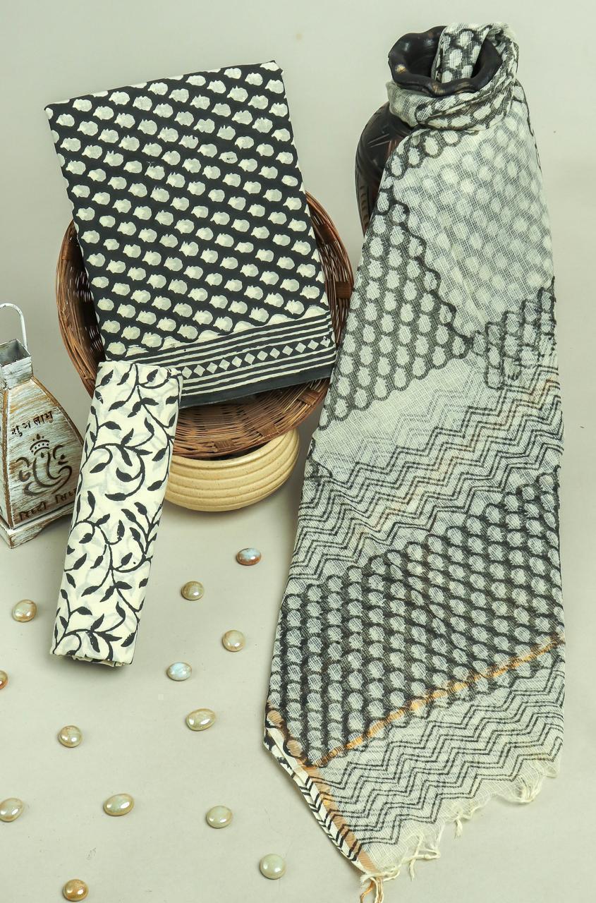 Kota Doriya Dupatta Cotton Suit Set
