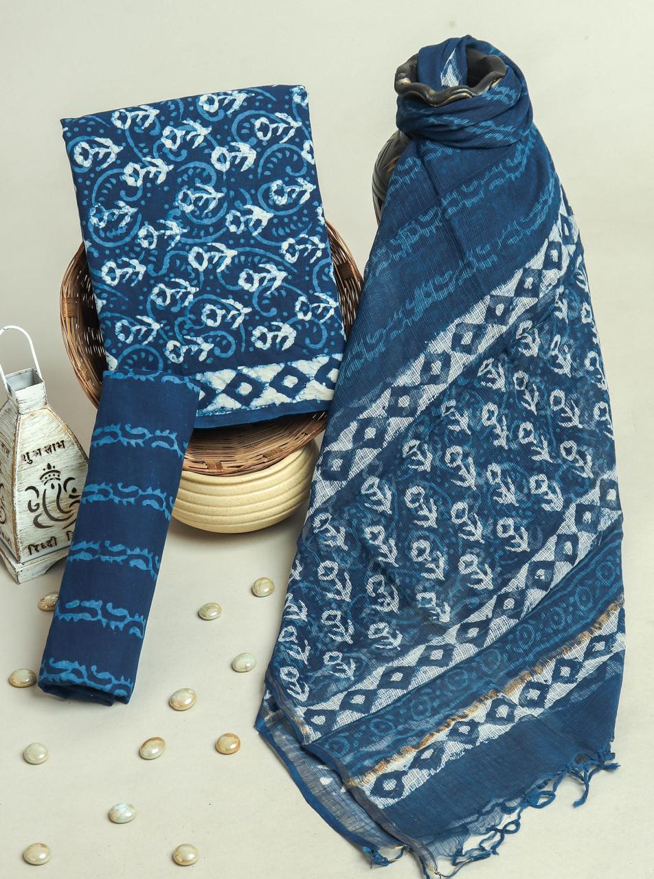 Kota Doriya Dupatta Cotton Suit Set