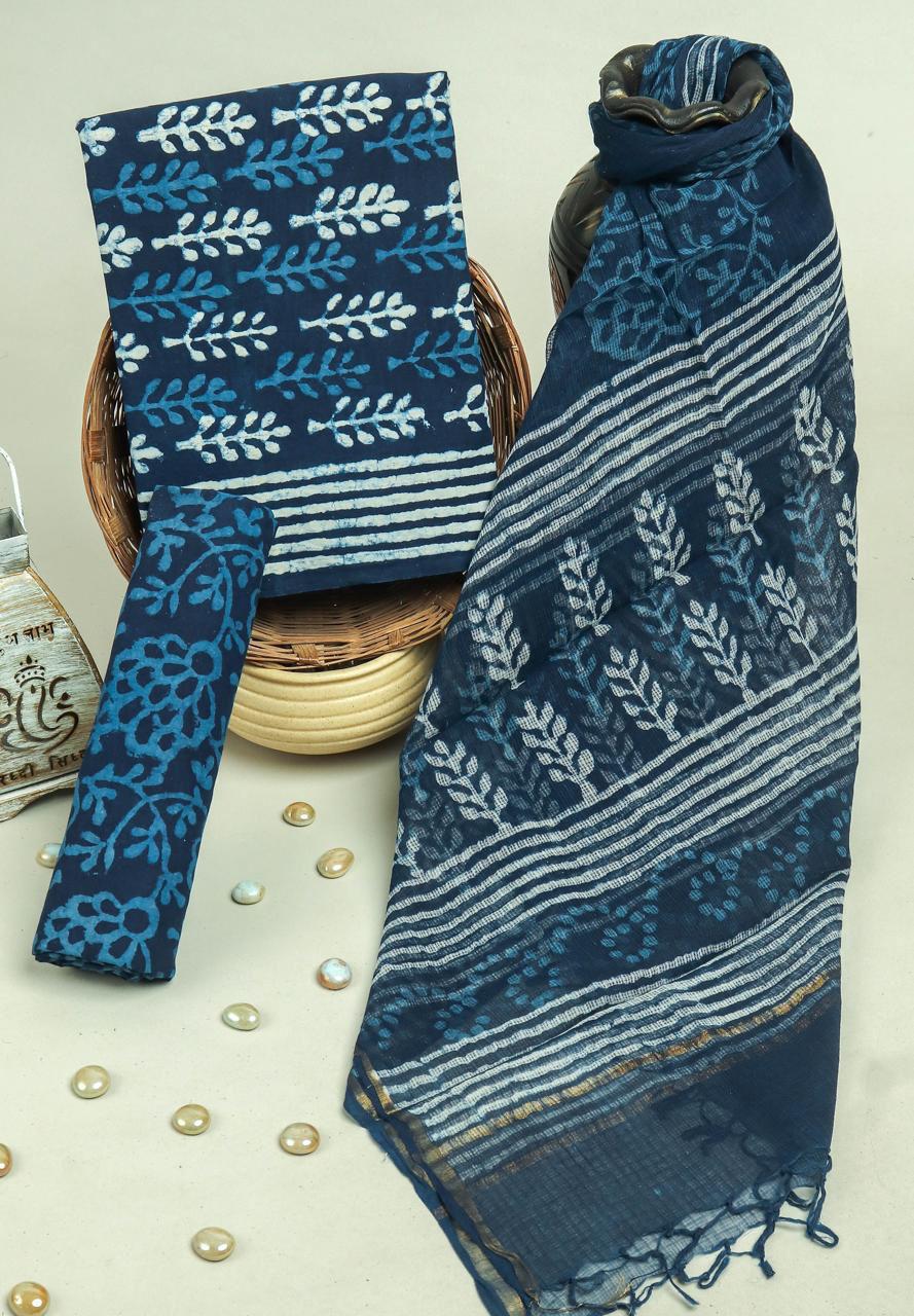 Kota Doriya Dupatta Cotton Suit Set