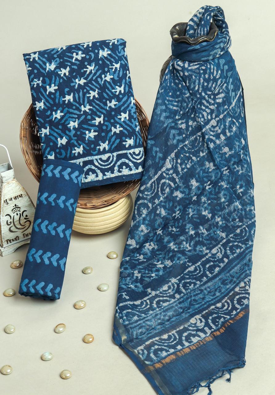 Kota Doriya Dupatta Cotton Suit Set