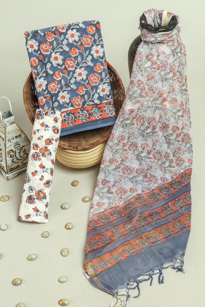 Kota Doriya Dupatta Cotton Suit Set