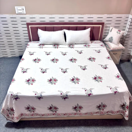 Breathable Cotton Dohar with Traditional Hand Block Print